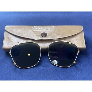 Vintage American Optical AO Polaroid Sunvogue Clip-On Sunglasses w Case